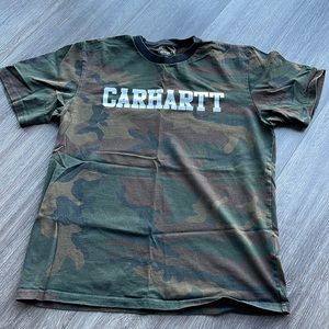 Carhartt WIP Shirt, Camo, Green, Casual